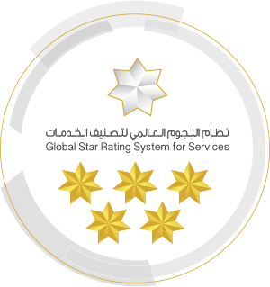 هذا الموقع حاصل على تصنيف الخمس نجوم في نظام النجوم العالمي لتصنيف الخدمات لعام 2019